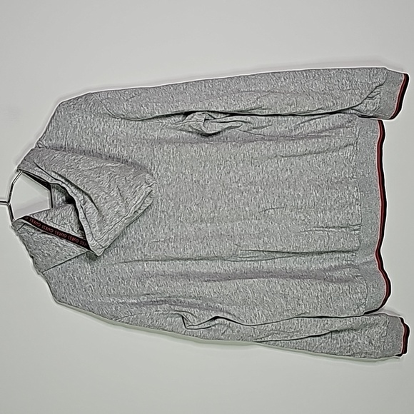 Guess large gray and red zip up hoodie - Picture 4 of 6